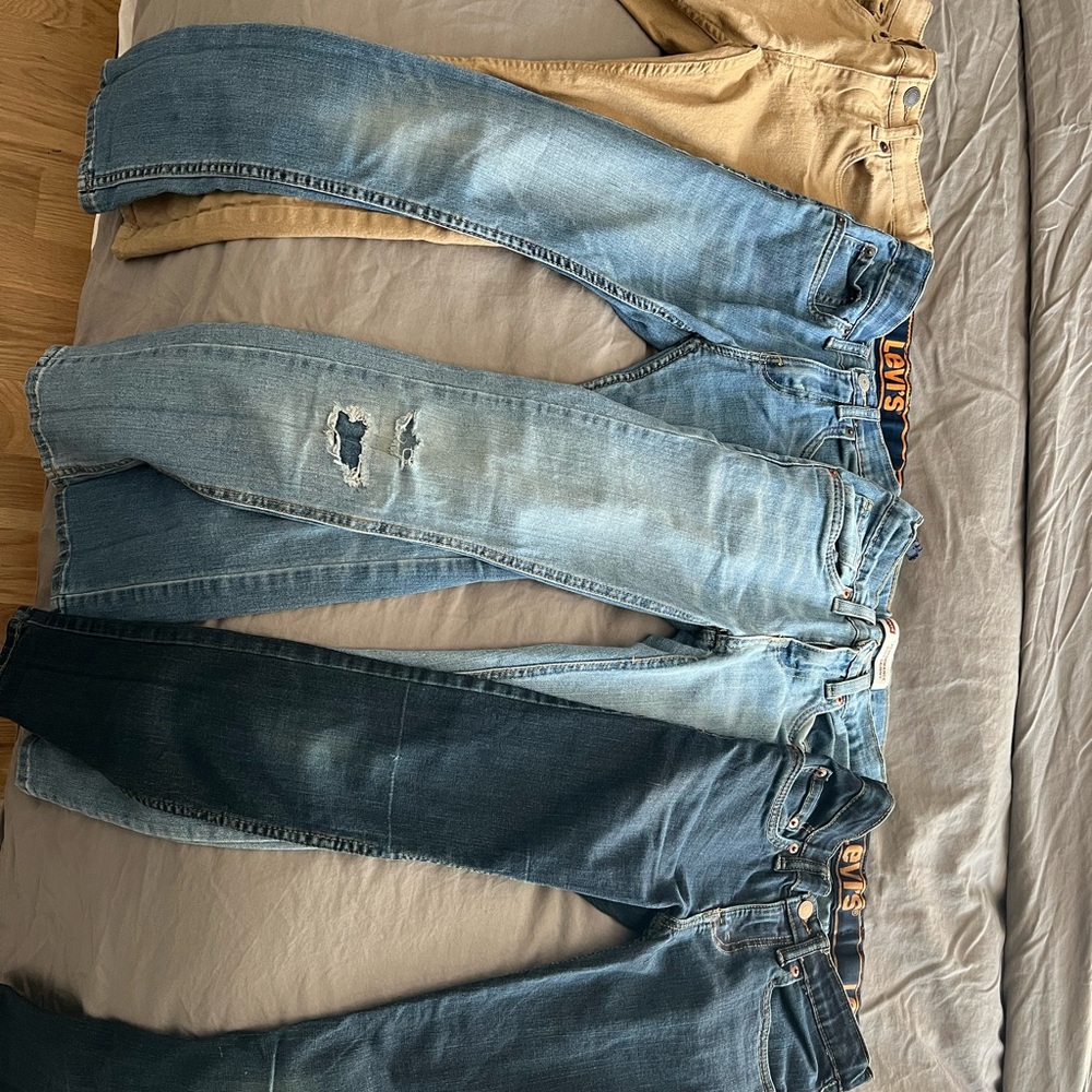 Boys Levi's Jeans Size 10, Four Pair Bundle